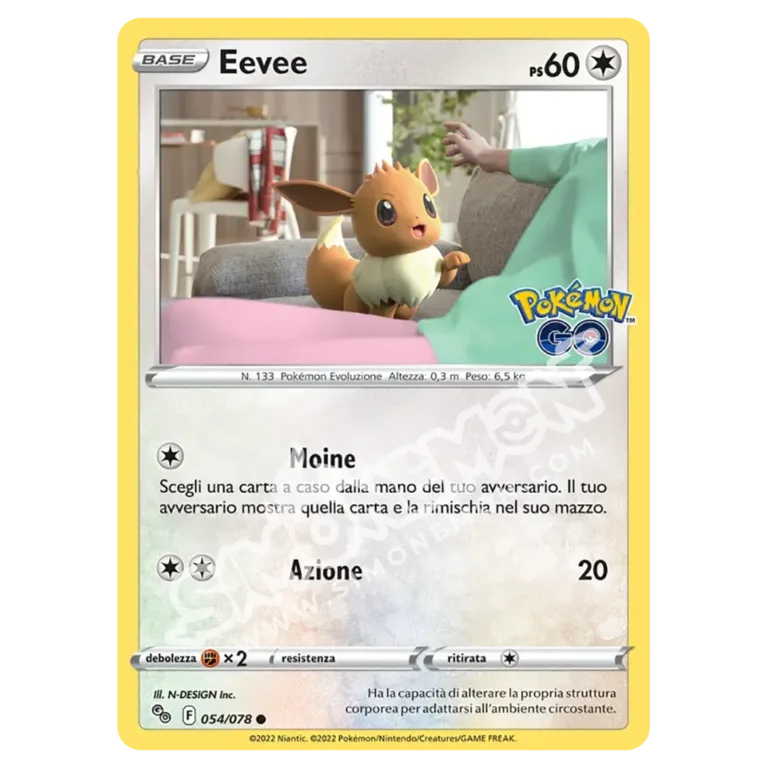 Eevee 054/78 Pokémon GO (IT)