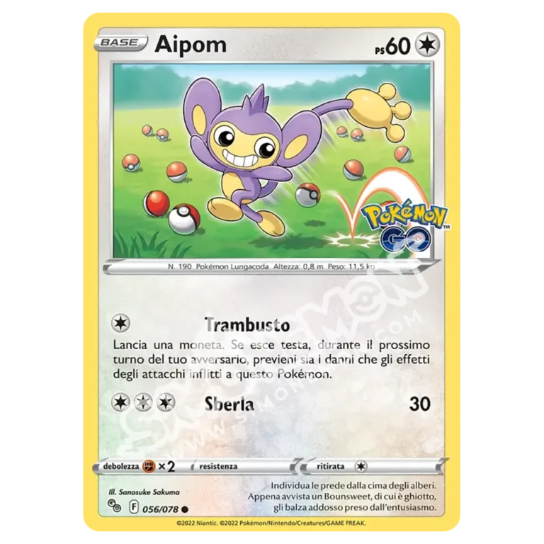 Aipom 056/78 Pokémon GO (IT)
