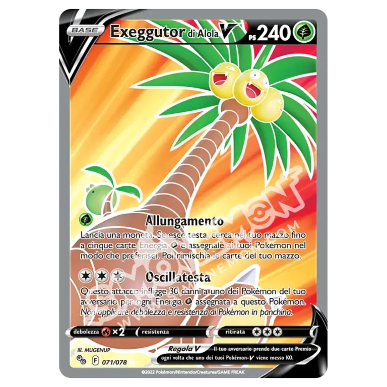 Exeggutor di Alola V 071/78 Pokémon GO (IT)