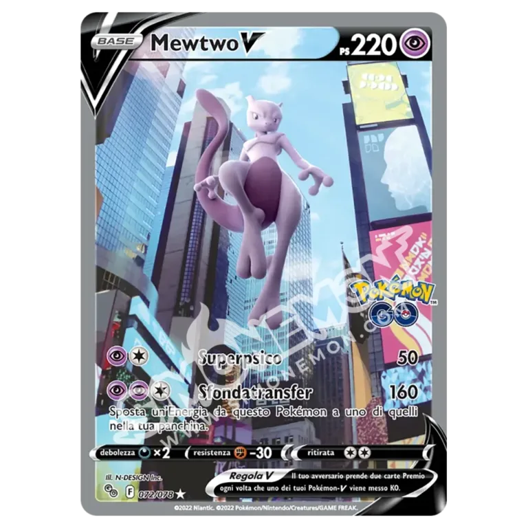 Mewtwo V 072/78 Pokémon GO (IT)