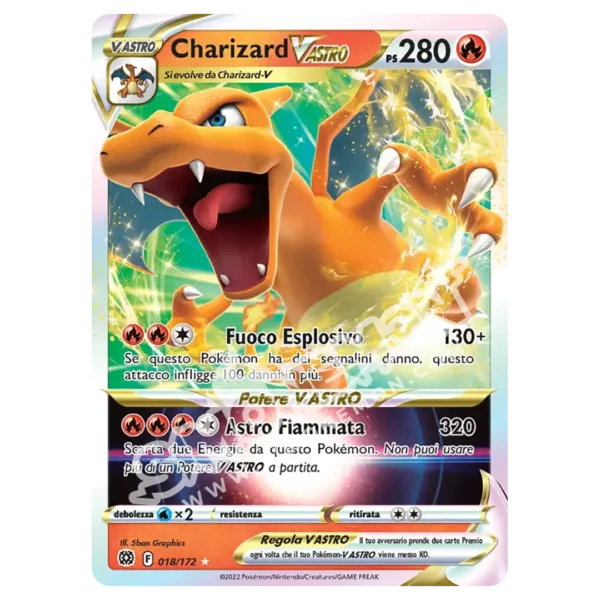 Charizard V ASTRO 018/172 Astri Lucenti (IT)