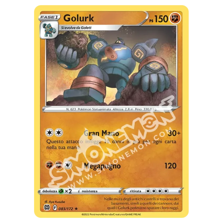 Golurk 083/172 Astri Lucenti (IT)