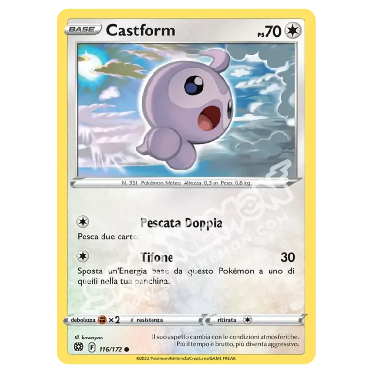 Castform 116/172 Astri Lucenti (IT)
