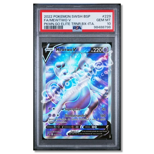 Mewtwo V 229/90 Pokemon GO Elite Trainer Box PSA 10 (IT)