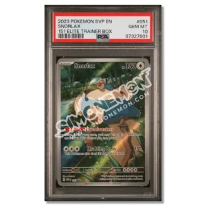 Snorlax SVP 051 151 Elite Trainer Box PSA 10 (EN)