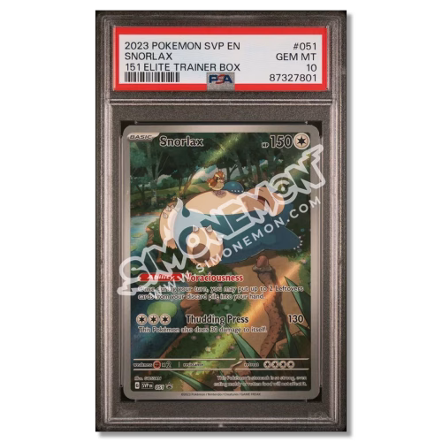 Snorlax SVP 051 151 Elite Trainer Box PSA 10 (EN)