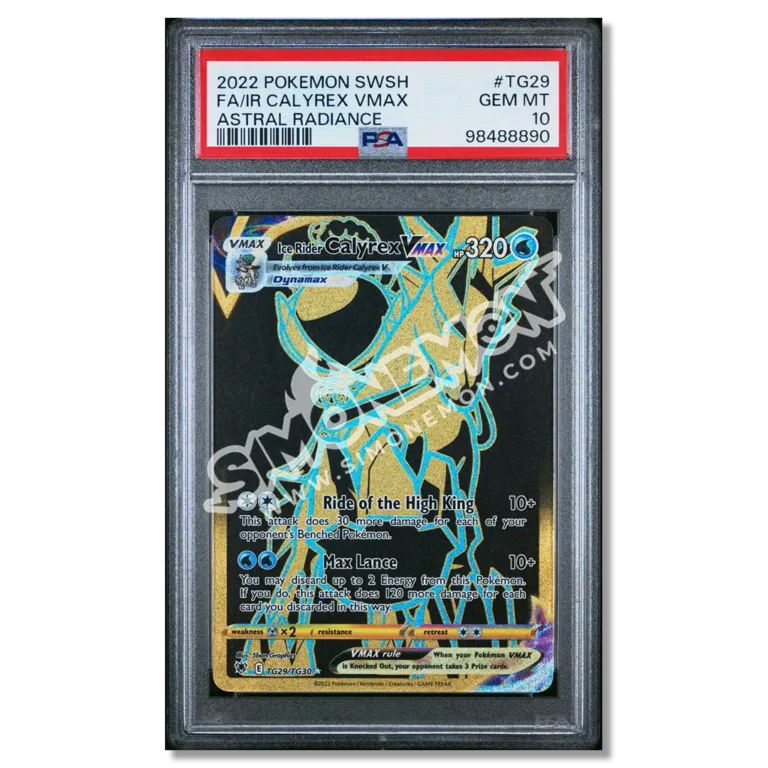 Ice Rider Calyrex VMAX TG29/TG30 Lucentezza Astrale PSA 10 (EN)