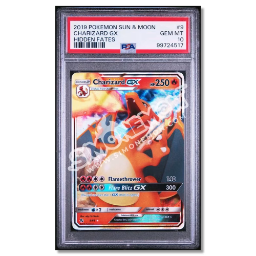 Charizard GX 9 Destino Sfuggente PSA 10 (EN)