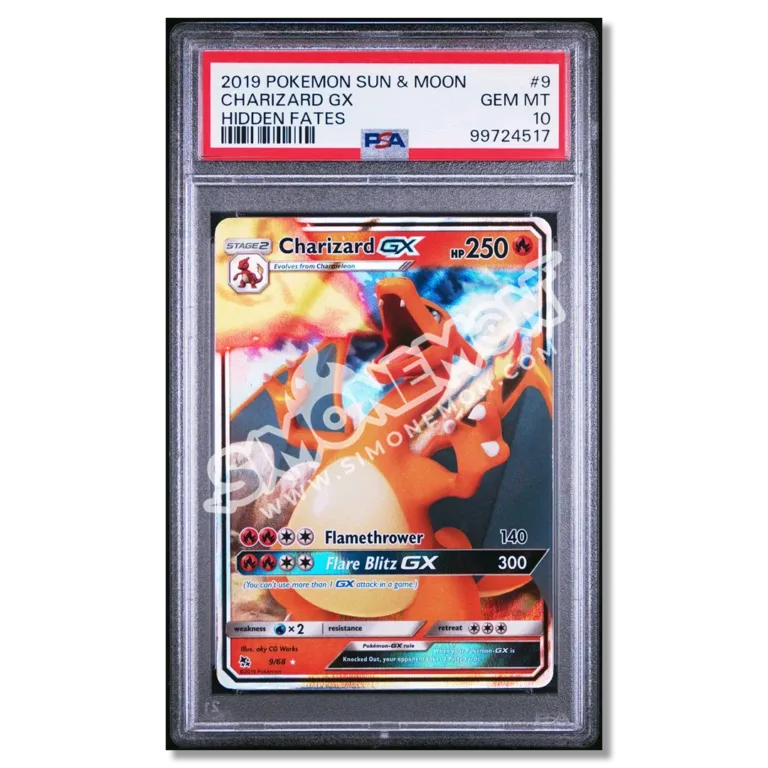 Charizard GX 9 Destino Sfuggente PSA 10 (EN)