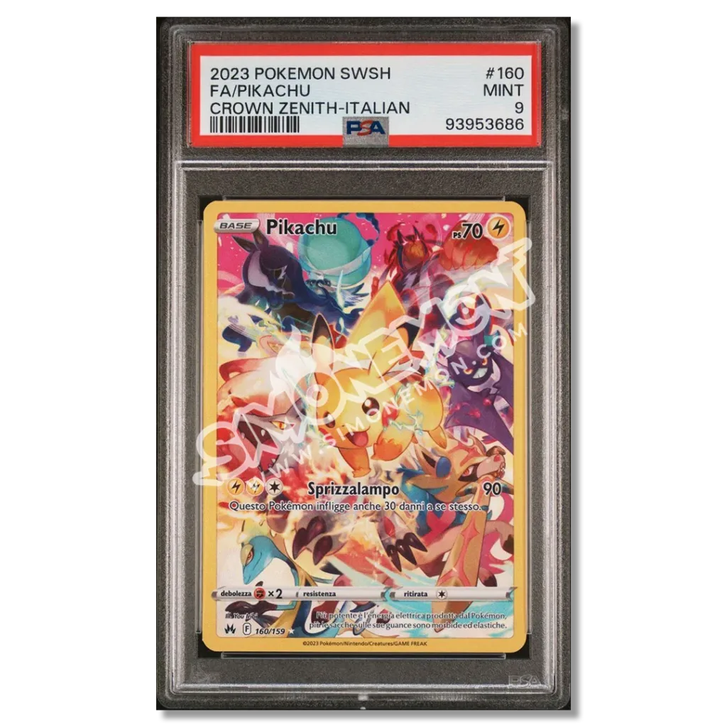 Pikachu 160/159 Zenit Regale PSA 9 (IT)