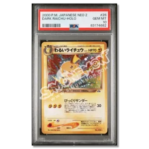 Dark Raichu 26 Neo 2 PSA 10 (JP)