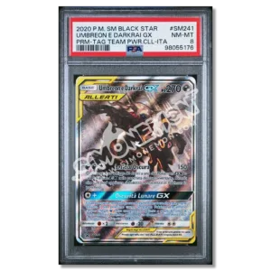 Umbreon e Darkrai GX SM241 Black Star Promo PSA 8 (IT)