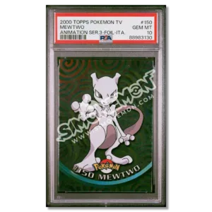 Mewtwo 150 Topps Pokémon TV PSA 10 (IT)