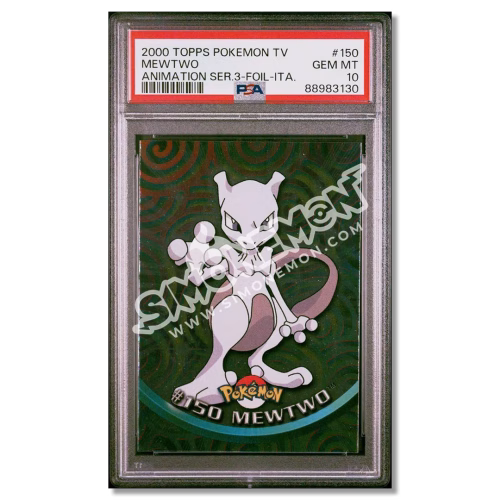 Mewtwo 150 Topps Pokémon TV PSA 10 (IT)