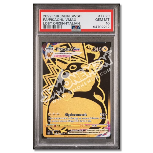 Pikachu VMAX TG29 Origine Perduta PSA 10 (IT)