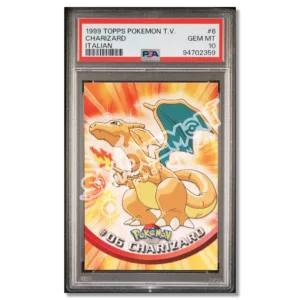 Charizard (Topps Pokémon TV) 6 Topps Pokémon TV PSA 10 (IT)
