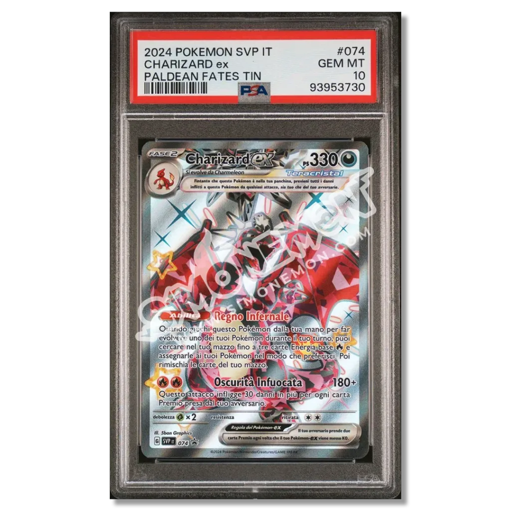 Charizard EX SVP 074 Destino di Paldea PSA 10 (IT)
