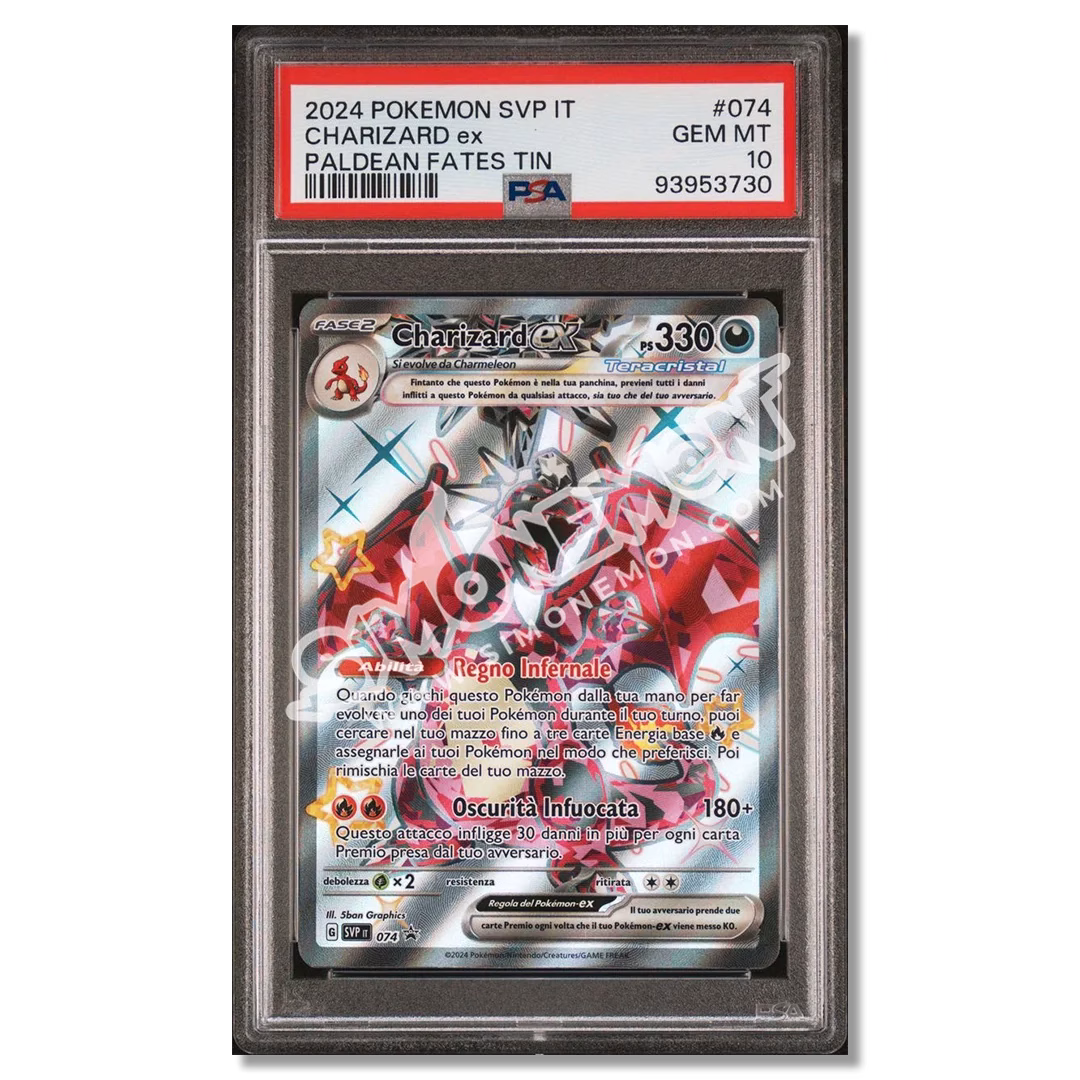 Charizard EX SVP 074 Destino di Paldea PSA 10 (IT)