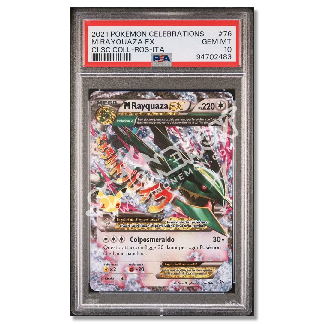 Mega Rayquaza EX 76/108 Gran Festa PSA 10 (IT)