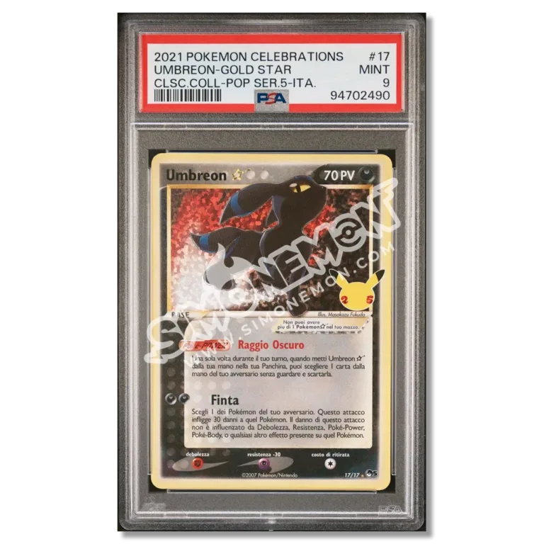 Umbreon Gold Star 17/17 Gran Festa PSA 9 (IT)