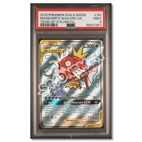 Magikarp e Wailord GX 161/181 Team Up PSA 9 (IT)