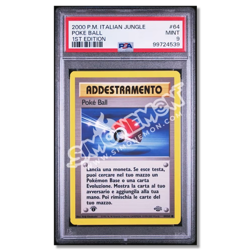 Poke Ball 64/64 Jungle 1st Edition PSA 9 (IT)