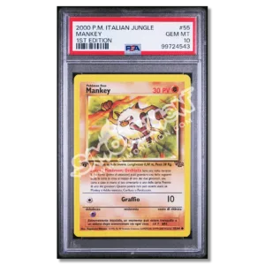 Mankey 55/64 Jungle 1st Edition PSA 10 (IT)