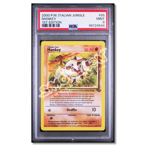 Mankey 55/64 Jungle 1st Edition PSA 9 (IT)