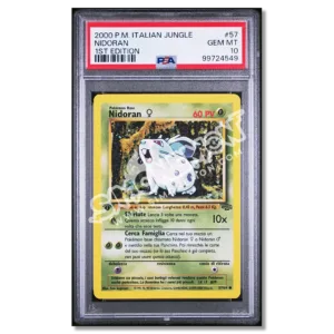 Nidoran 57/64 Jungle 1st Edition PSA 10 (IT)