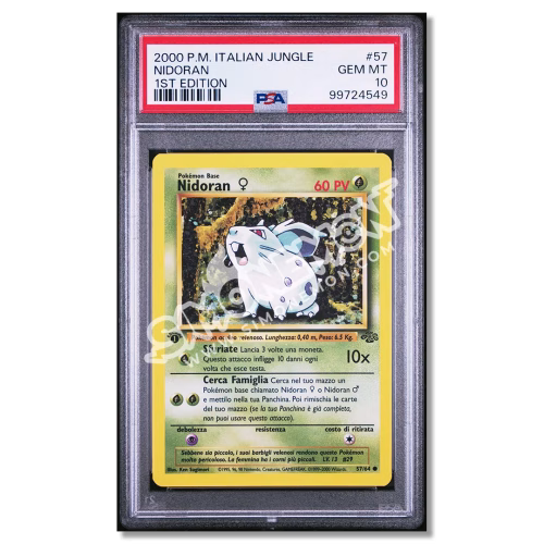Nidoran 57/64 Jungle 1st Edition PSA 10 (IT)