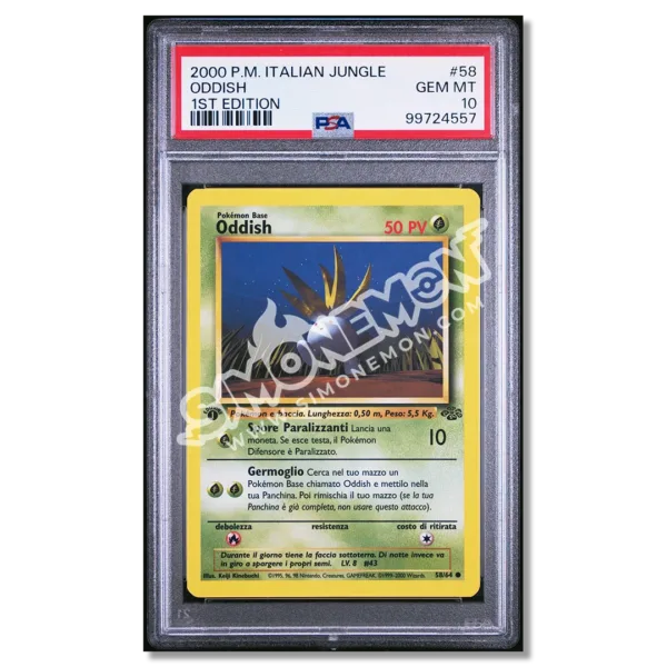 Oddish 58/64 Jungle 1st Edition PSA 10 (IT)