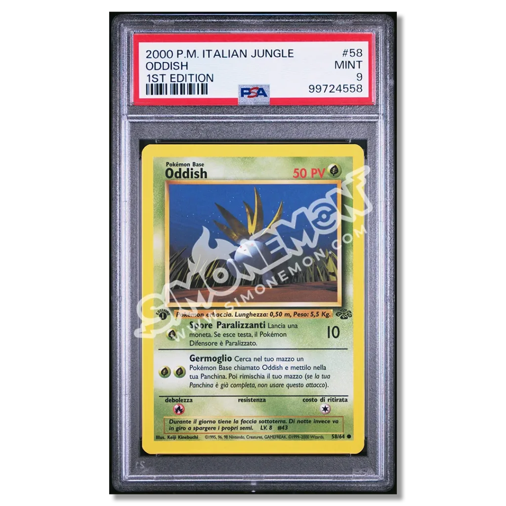 Oddish 58/64 Jungle 1st Edition PSA 9 (IT)