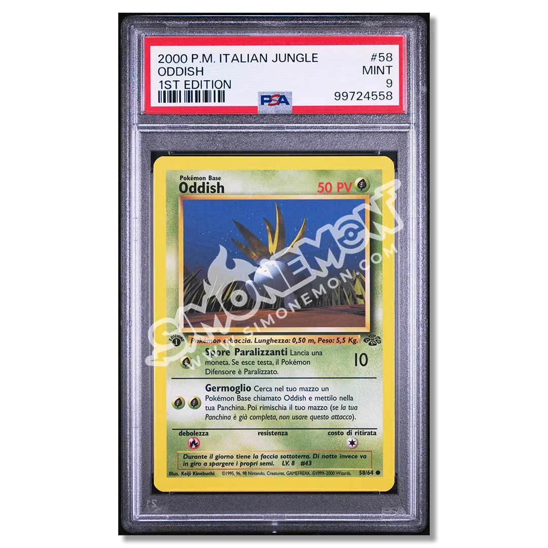 Oddish 58/64 Jungle 1st Edition PSA 9 (IT)