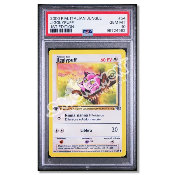 Jigglypuff 54/64 Jungle 1st Edition PSA 10 (IT)