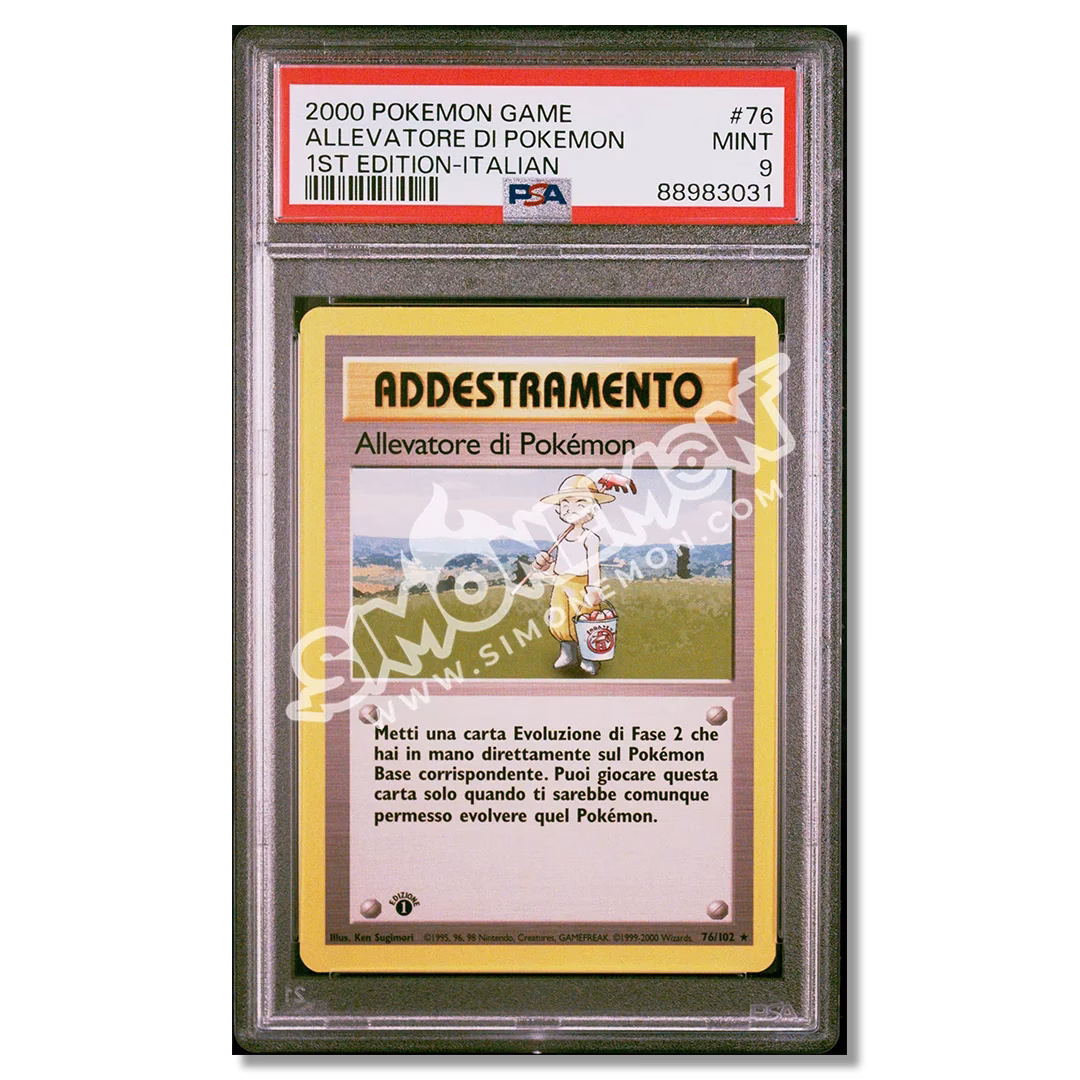 Allevatore di Pokemon 76/102 Set Base 1st Edition PSA 9 (IT)