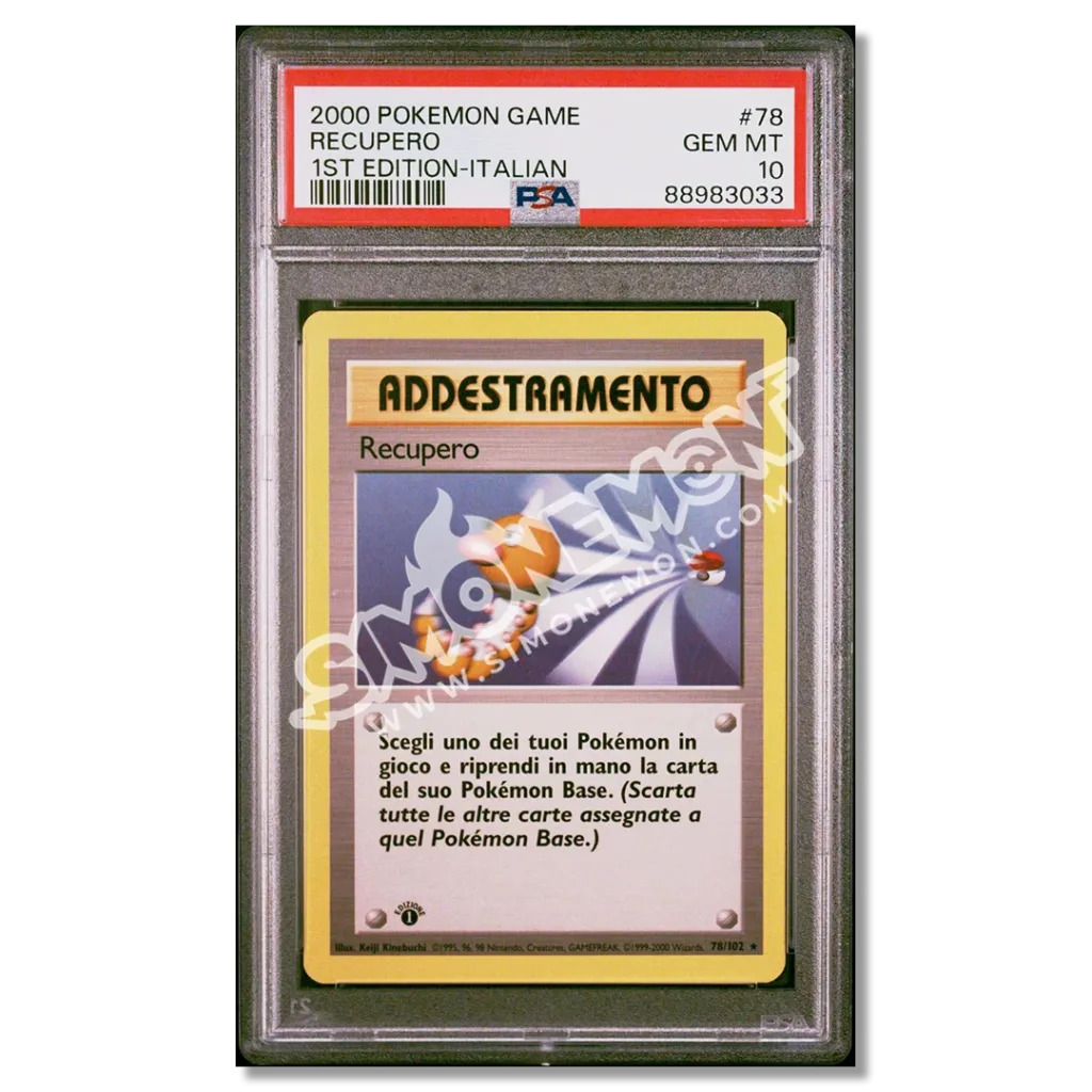 Recupero 78/102 Set Base 1st Edition PSA 10 (IT)