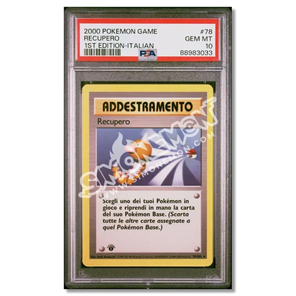 Recupero 78/102 Set Base 1st Edition PSA 10 (IT)