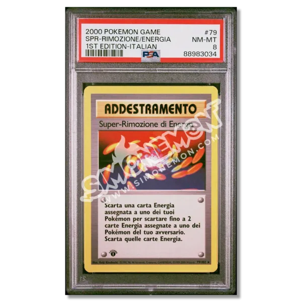 Super-Rimozione di Energia 79/102 Set Base 1st Edition PSA 8 (IT)