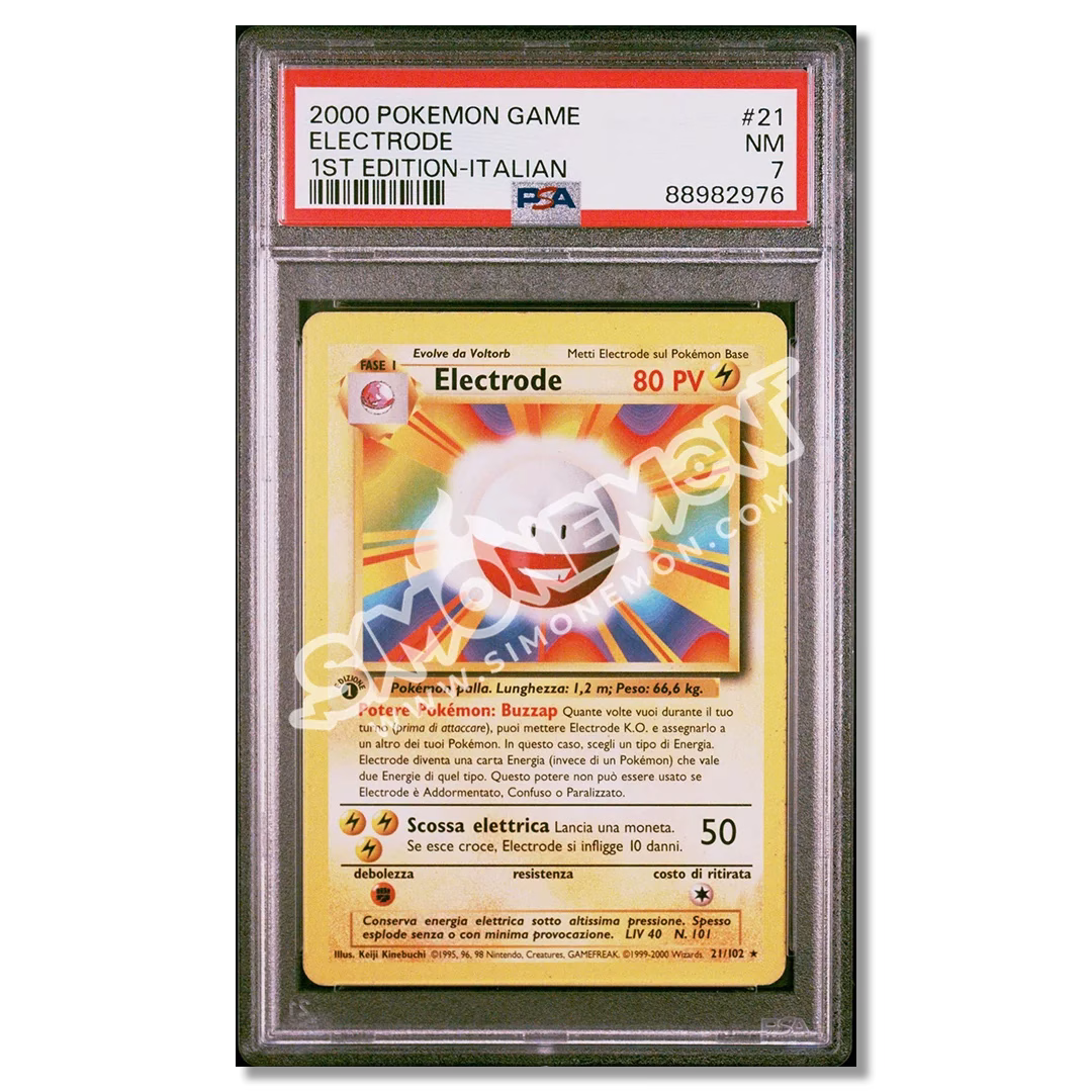 Electrode 21/102 Set Base 1st Edition PSA 7 (IT)