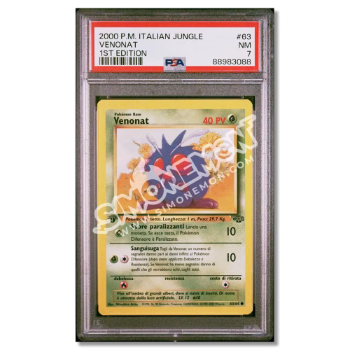Venonat 63/64 Jungle 1st Edition PSA 7 (IT)