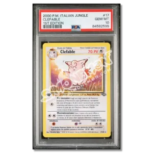 Clefable 17/64 Jungle 1st Edition PSA 10 (IT)
