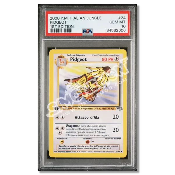 Pidgeot 24/64 Jungle 1st Edition PSA 10 (IT)