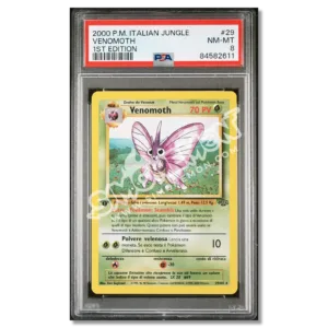 Venomoth 29/64 Jungle 1st Edition PSA 8 (IT)