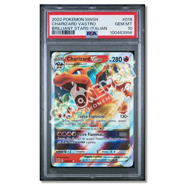 Charizard VASTRO 18 Astri Lucenti PSA 10 (IT)