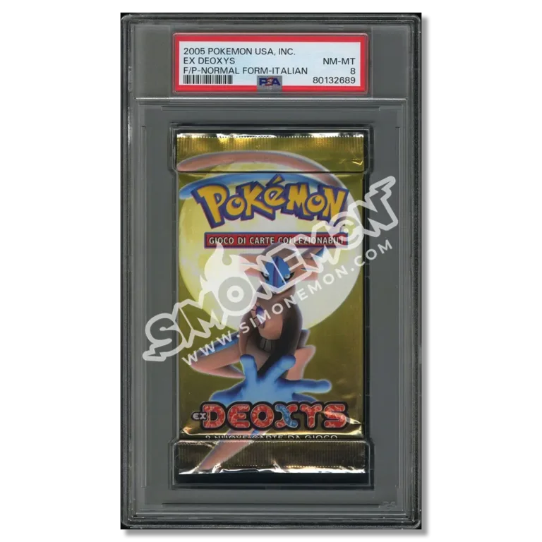 Pokémon Bustina Ex Deoxis EX 2005 Deoxis Normal Form PSA 8 (IT)