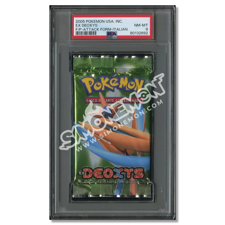 Pokémon Bustina Ex Deoxis EX 2005 Deoxis Attack Form PSA 8 (IT)