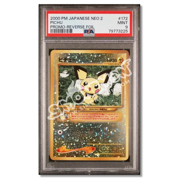 Pichu Promo Reverse Foil 172 Neo 2 PSA 9 (JP)