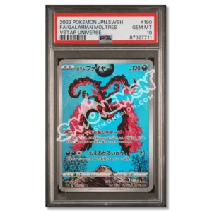 Galarian Moltres FA 190/172 VSTAR Universe PSA 10 (JP)