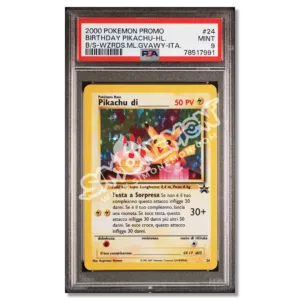 Birthday Pikachu 24 Black Star Promo PSA 9 (IT)