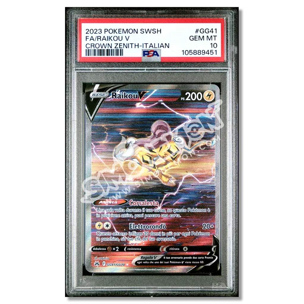 Raikou V GG41 Zenit Regale PSA 10 (IT)